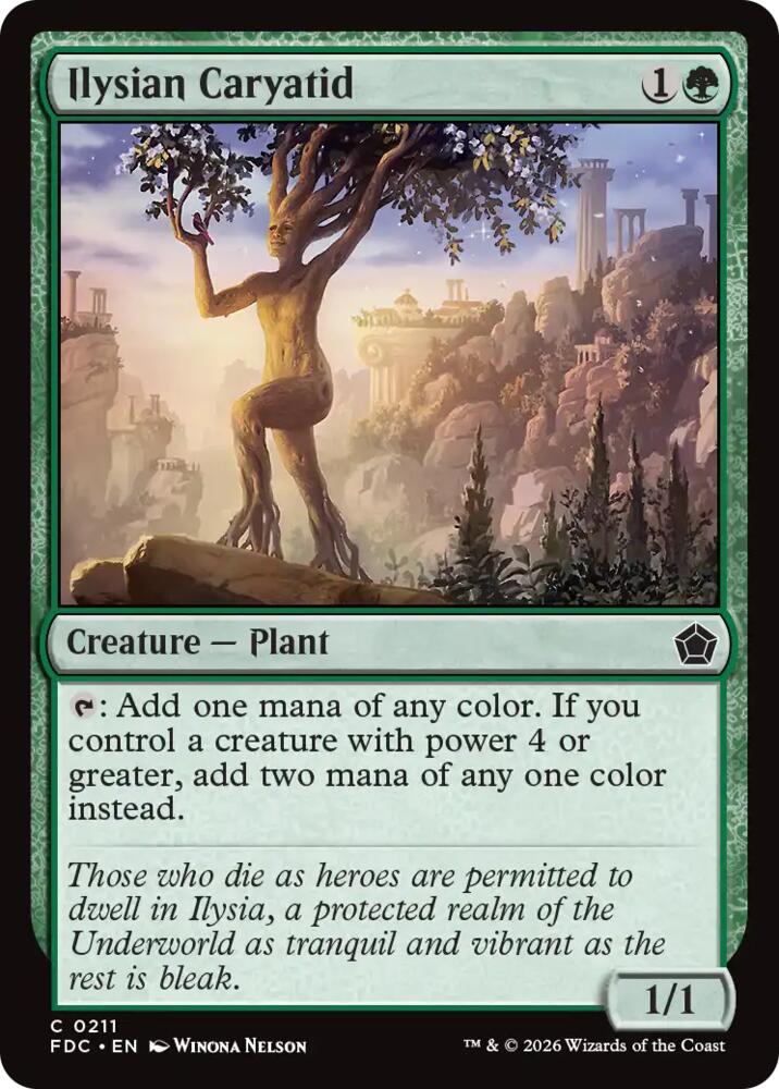 Ilysian Caryatid, Commander: Foundations 211