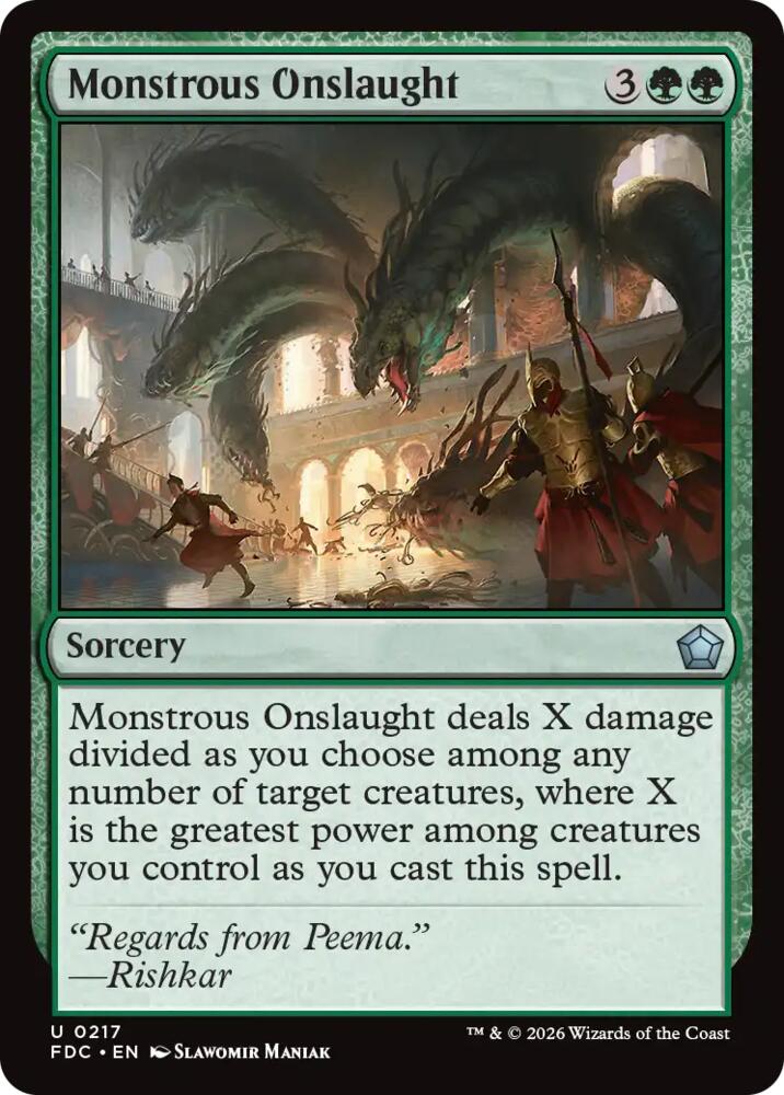 Monstrous Onslaught, Commander: Foundations 217