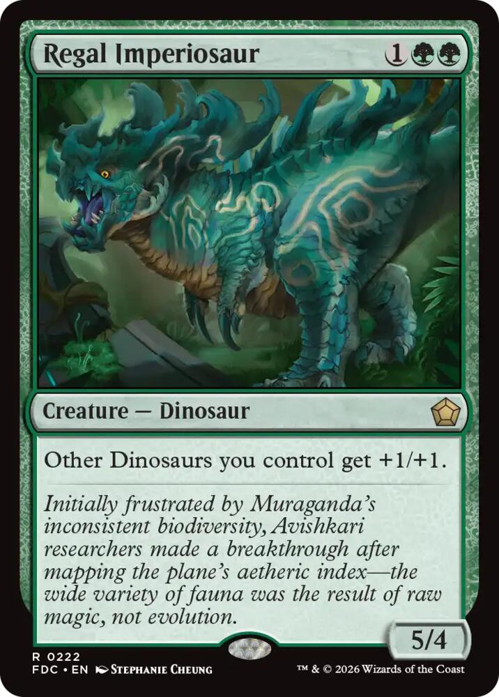 Regal Imperiosaur, Commander: Foundations 222