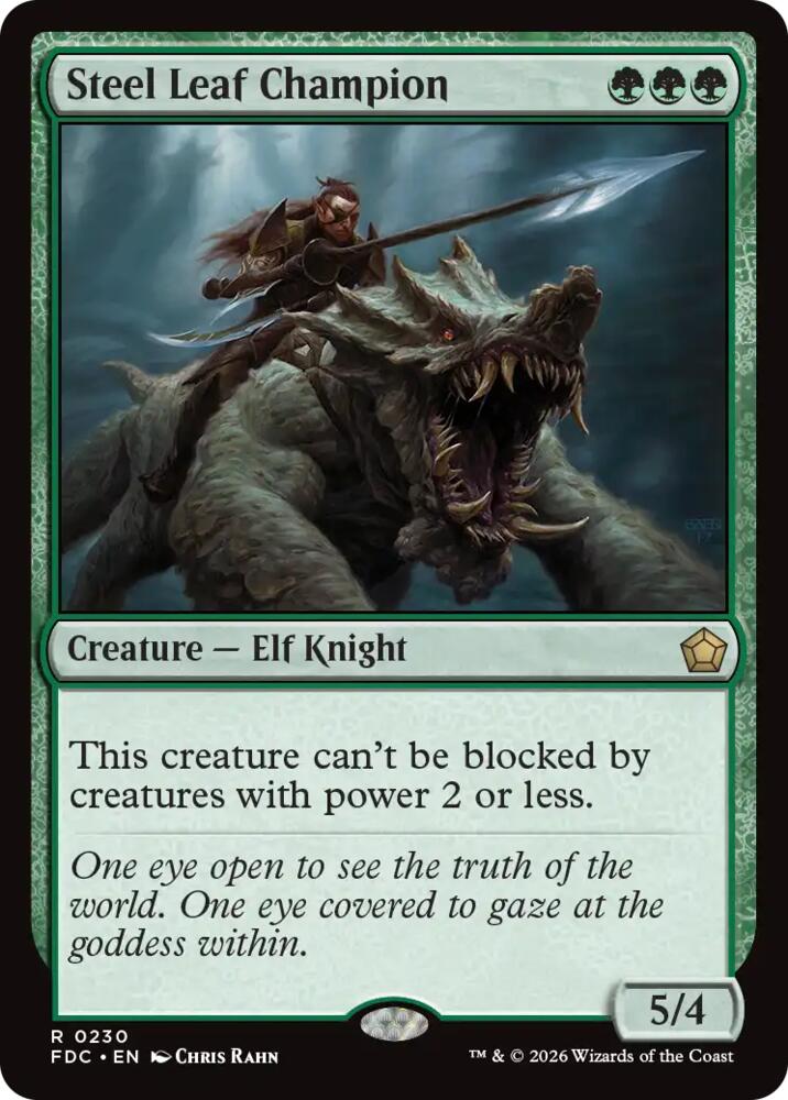 Steel Leaf Champion, Commander: Foundations 230