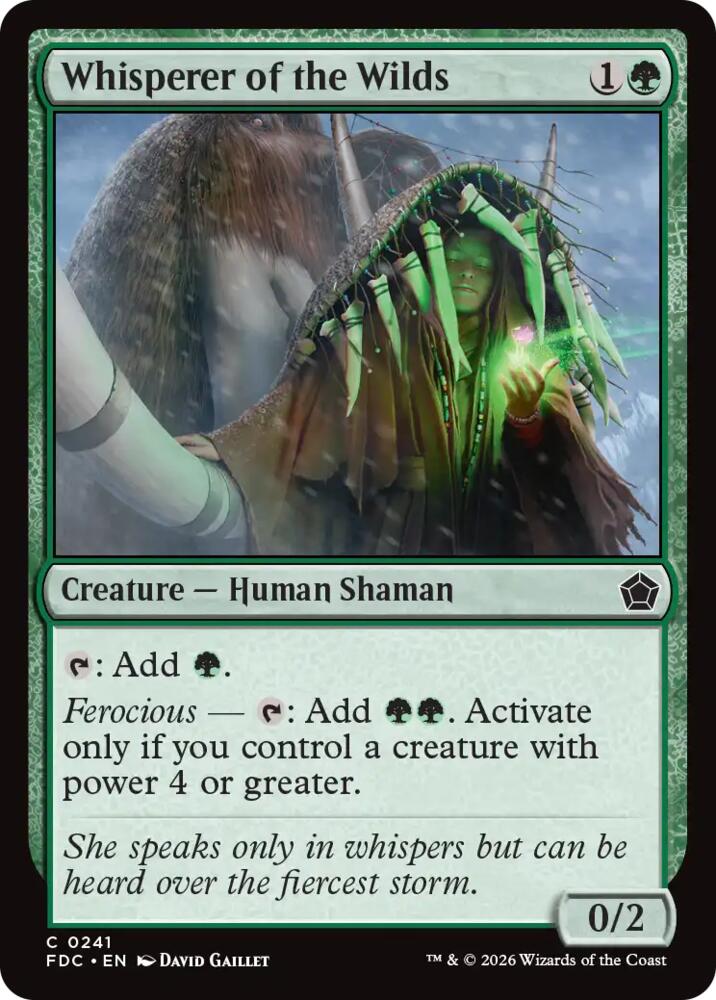 Whisperer of the Wilds, Commander: Foundations 241