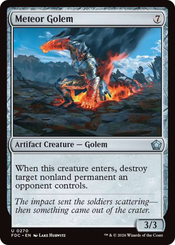 Meteor Golem, Commander: Foundations 270
