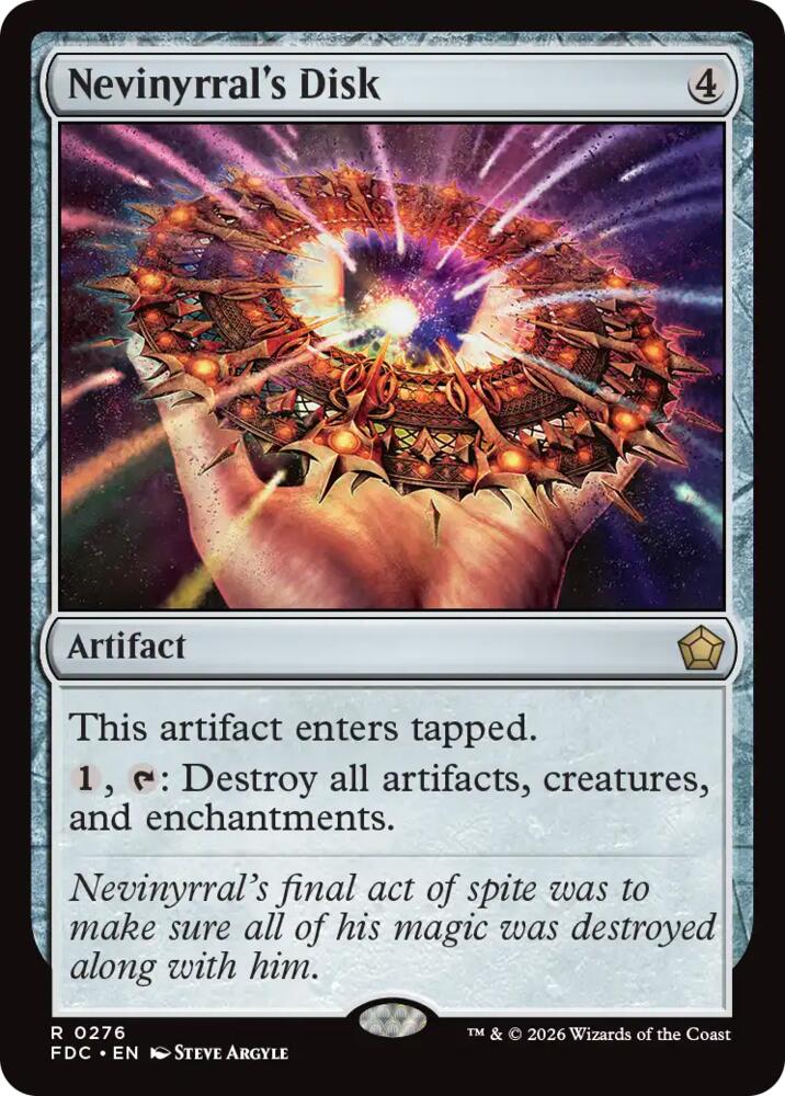 Nevinyrral's Disk, Commander: Foundations 276