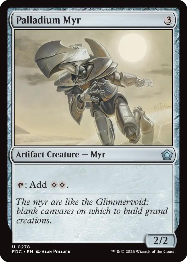 Palladium Myr, Commander: Foundations 278