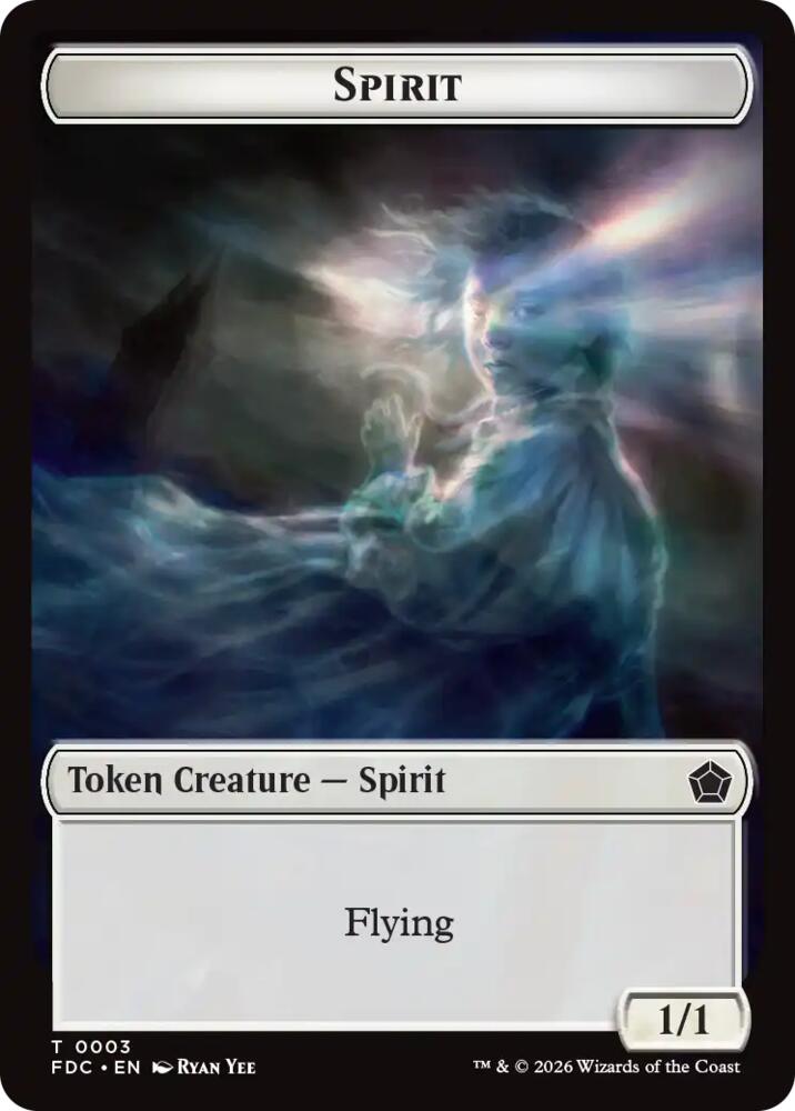 Spirit // Clue Double-Sided Token, Commander: Foundations 3 // 13