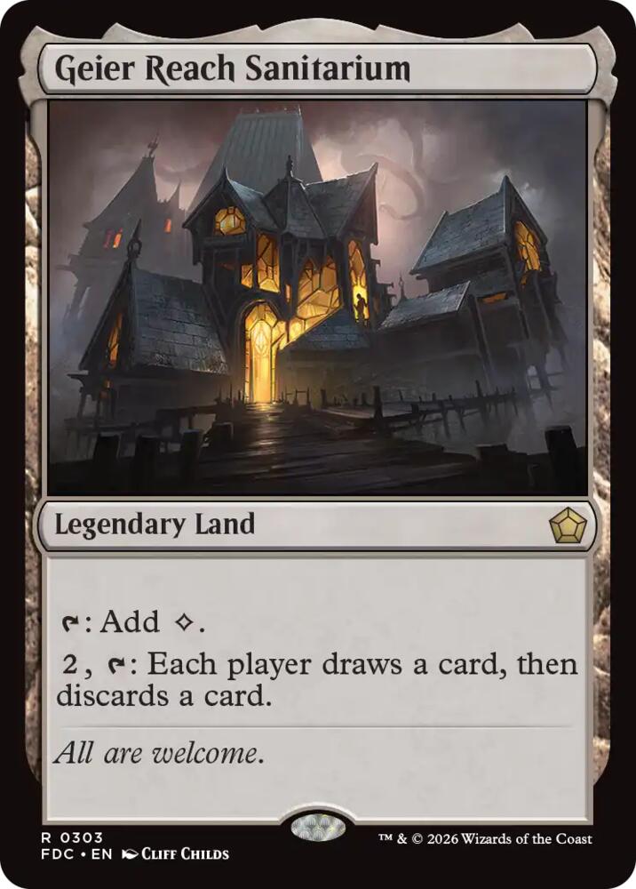 Geier Reach Sanitarium, Commander: Foundations 303
