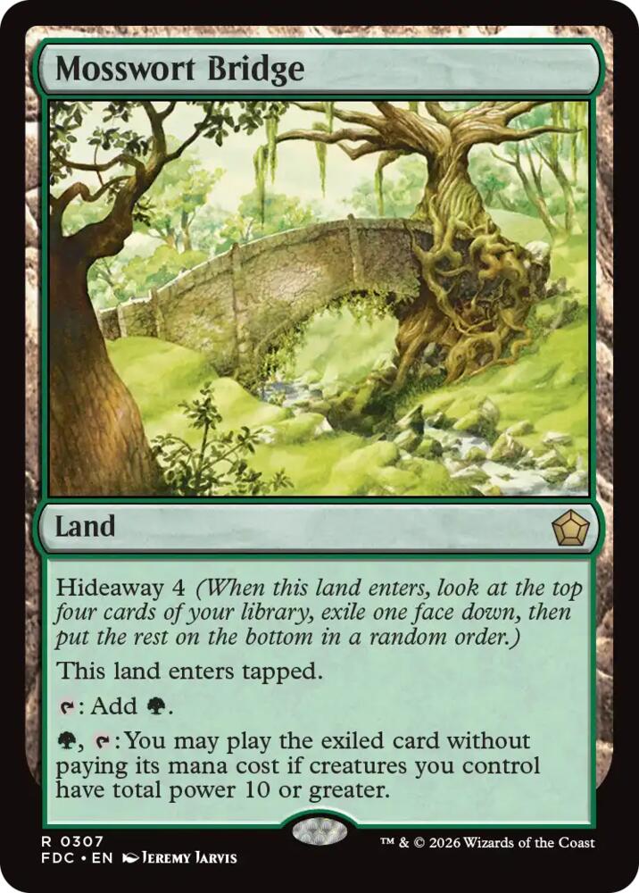 Mosswort Bridge, Commander: Foundations 307