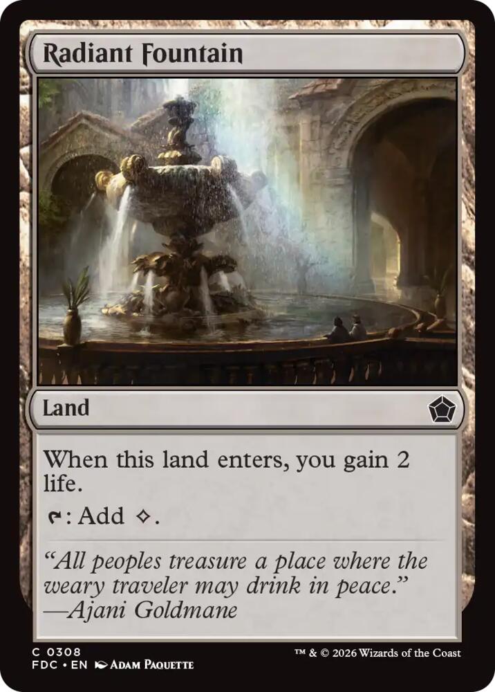 Radiant Fountain, Commander: Foundations 308