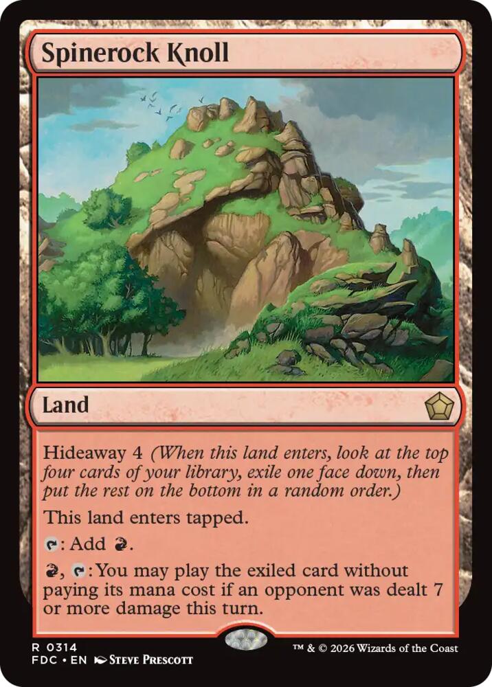 Spinerock Knoll, Commander: Foundations 314