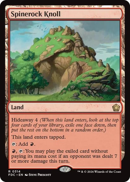 Spinerock Knoll, Commander: Foundations 314