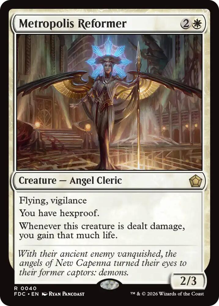 Metropolis Reformer, Commander: Foundations 40
