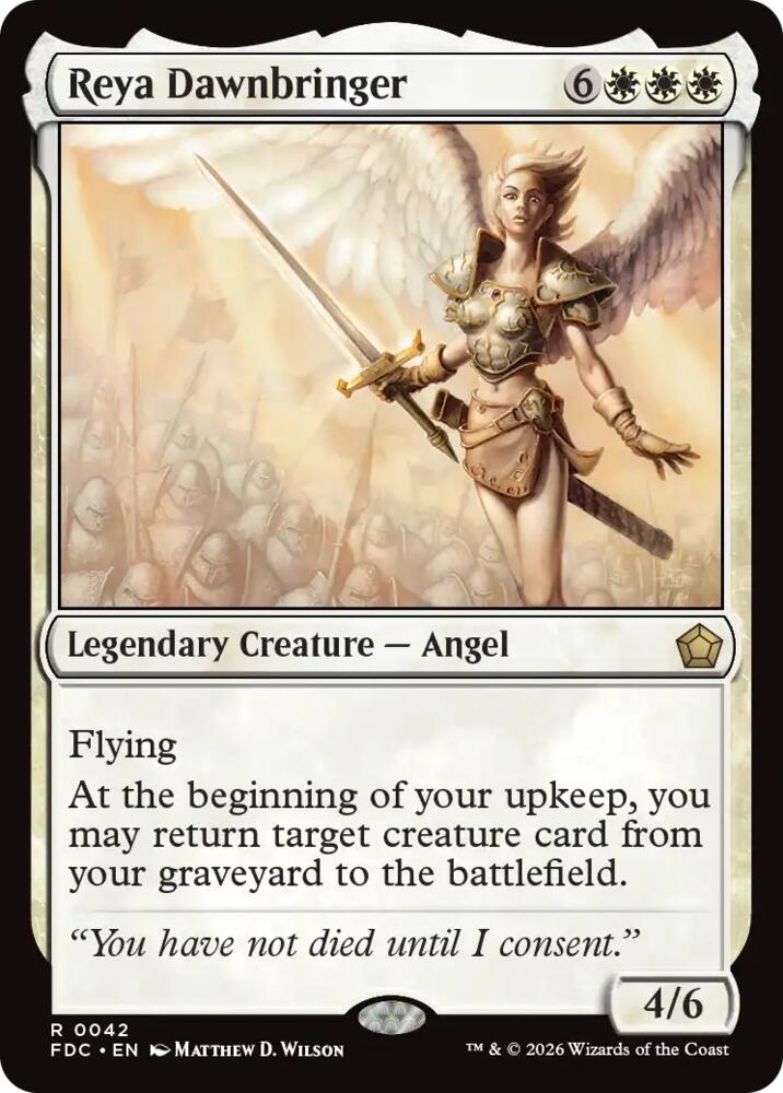 Reya Dawnbringer, Commander: Foundations 42