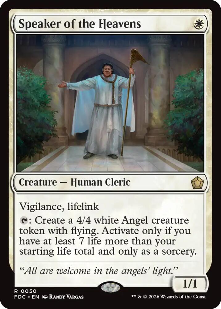 Speaker of the Heavens, Commander: Foundations 50