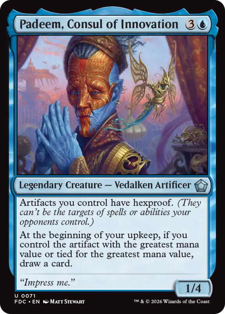 Padeem, Consul of Innovation, Commander: Foundations 71