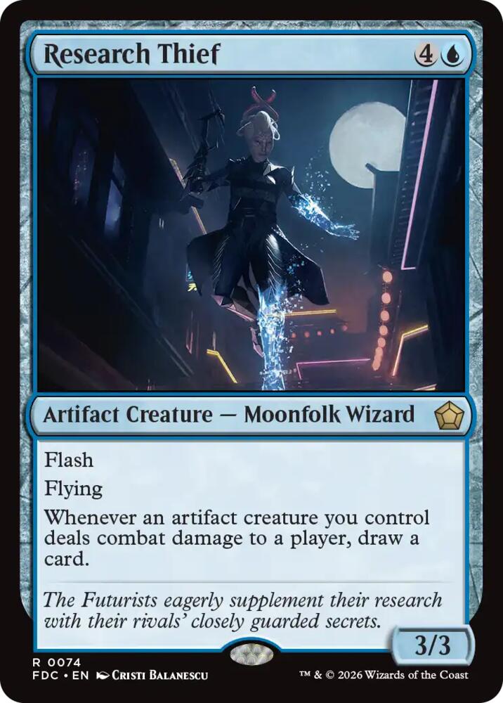 Research Thief, Commander: Foundations 74