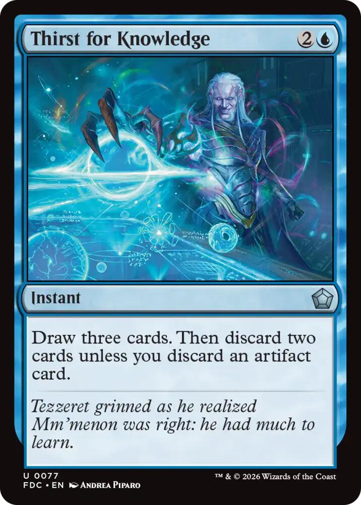 Thirst for Knowledge, Commander: Foundations 77