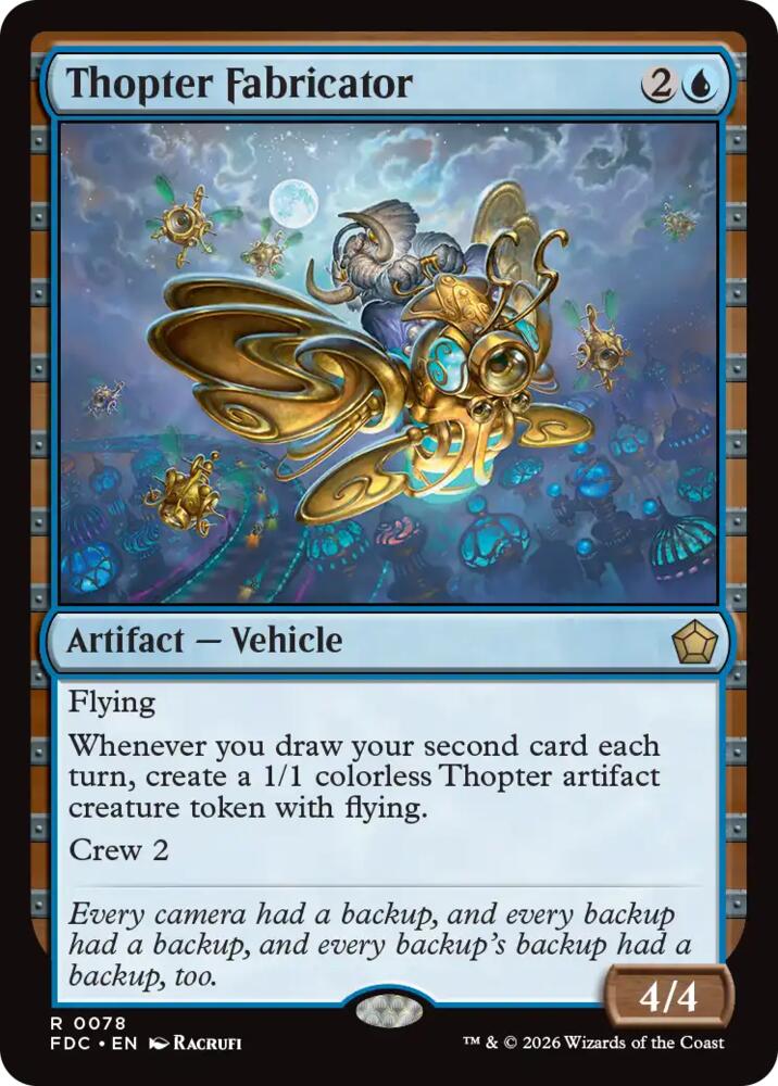 Thopter Fabricator, Commander: Foundations 78