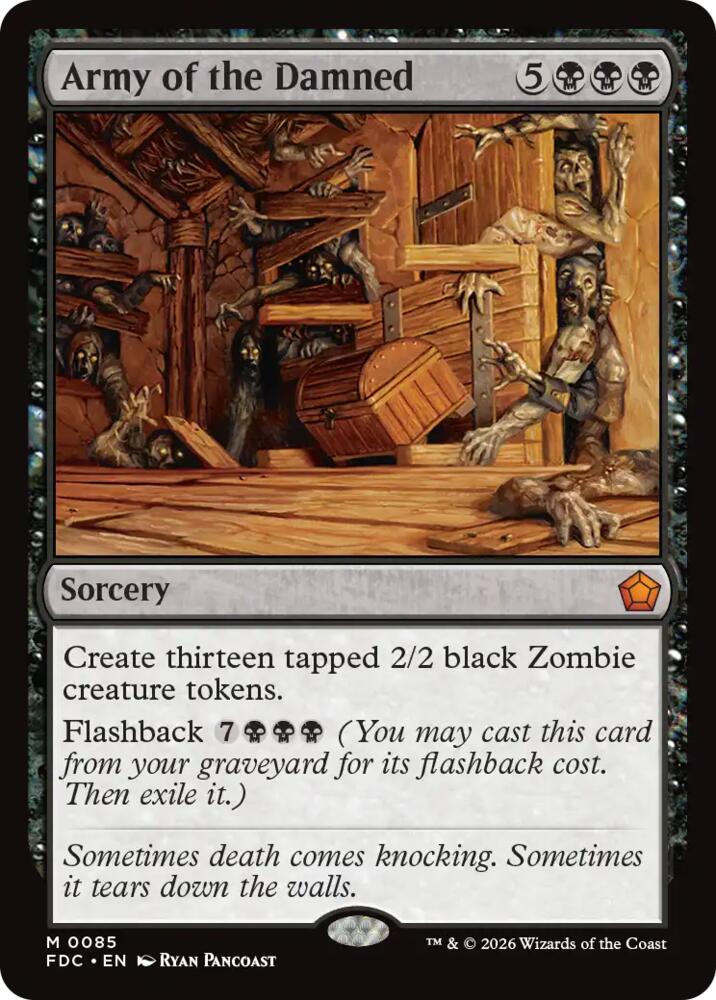 Army of the Damned, Commander: Foundations 85