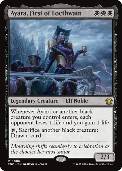 Ayara, First of Locthwain, Commander: Foundations 86