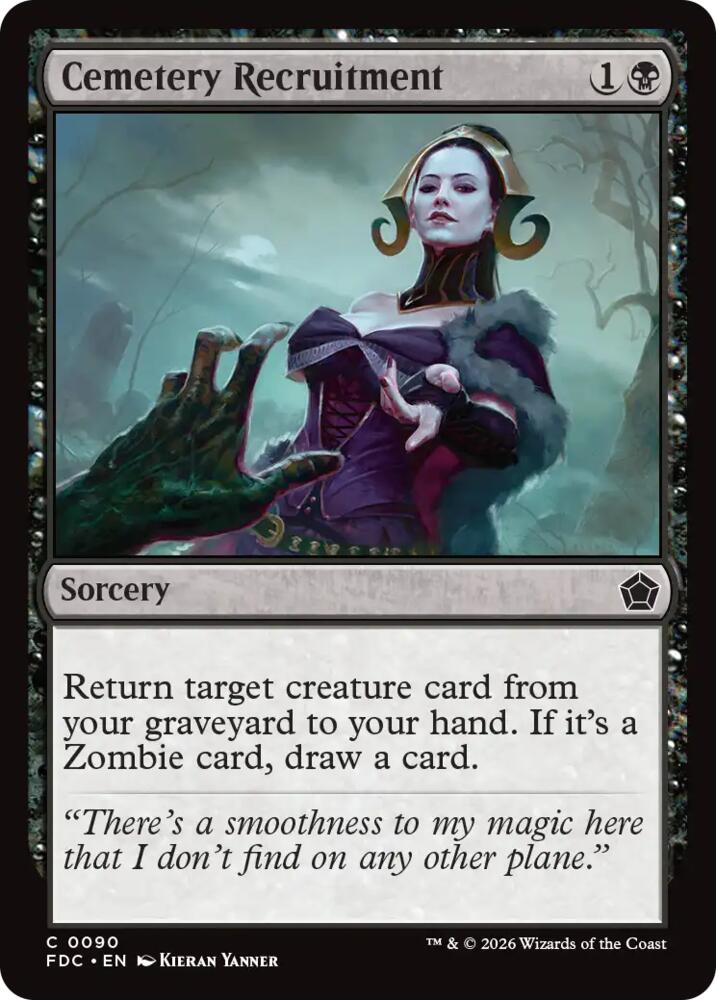 Cemetery Recruitment, Commander: Foundations 90