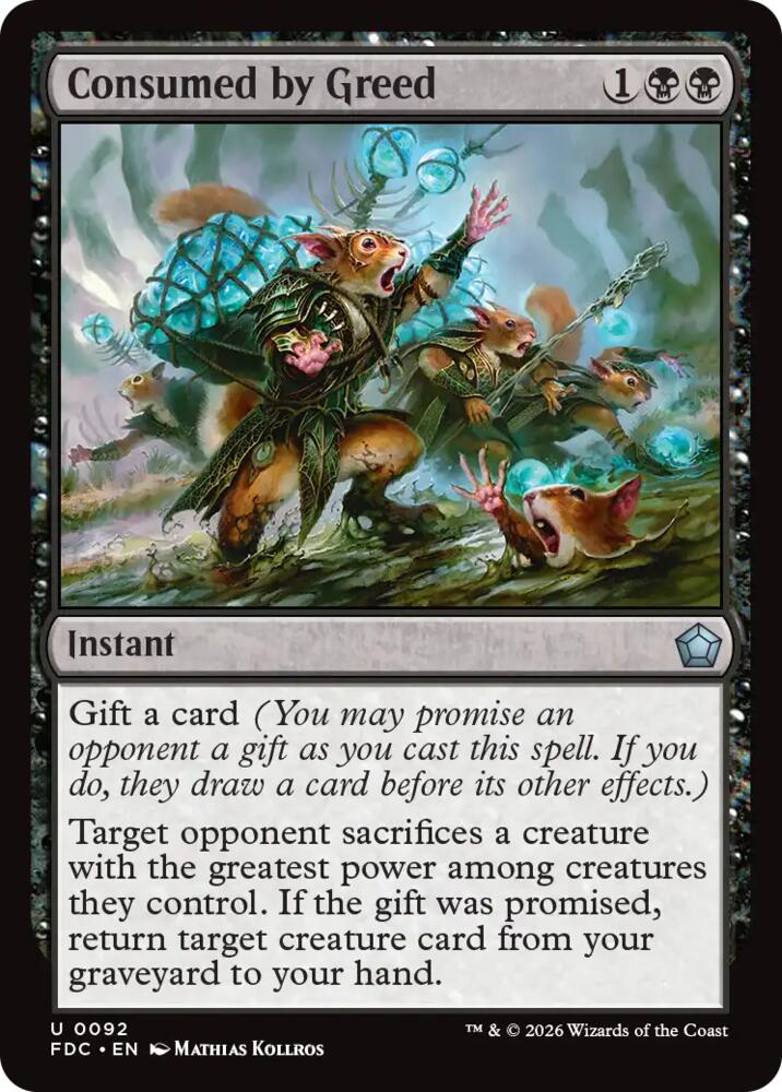 Consumed by Greed, Commander: Foundations 92