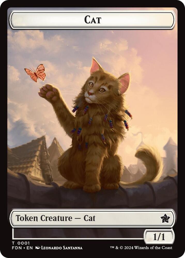 Cat (0001) // Cat (0002) Doubled-Sided Token, Foundations 1 // 2