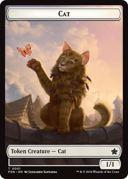 Cat (0001) // Cat (0002) Doubled-Sided Token, Foundations 1 // 2