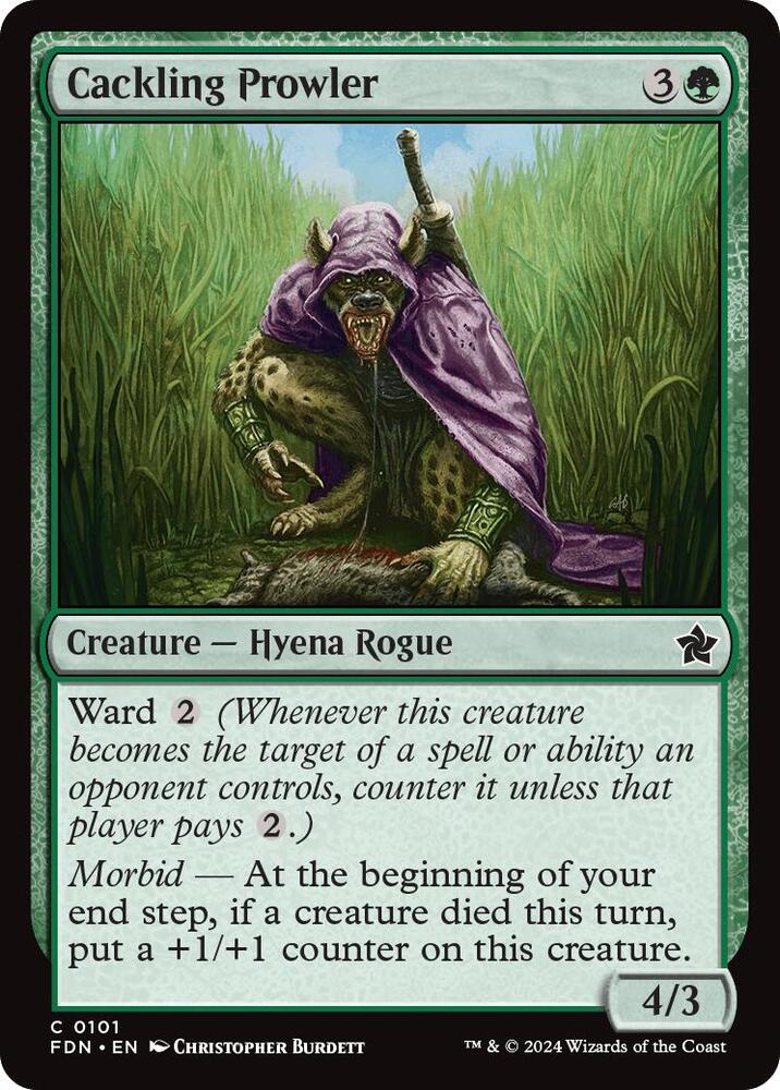 Cackling Prowler, Foundations 101