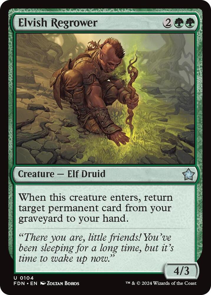 Elvish Regrower, Foundations 104