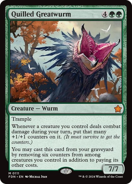 Quilled Greatwurm, Foundations 111