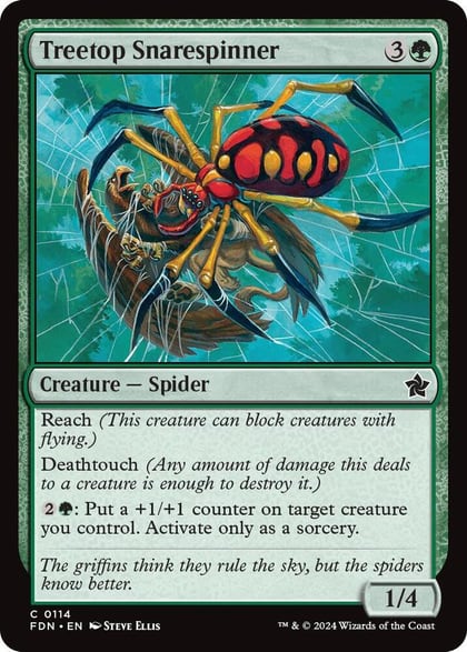 Treetop Snarespinner, Foundations 114