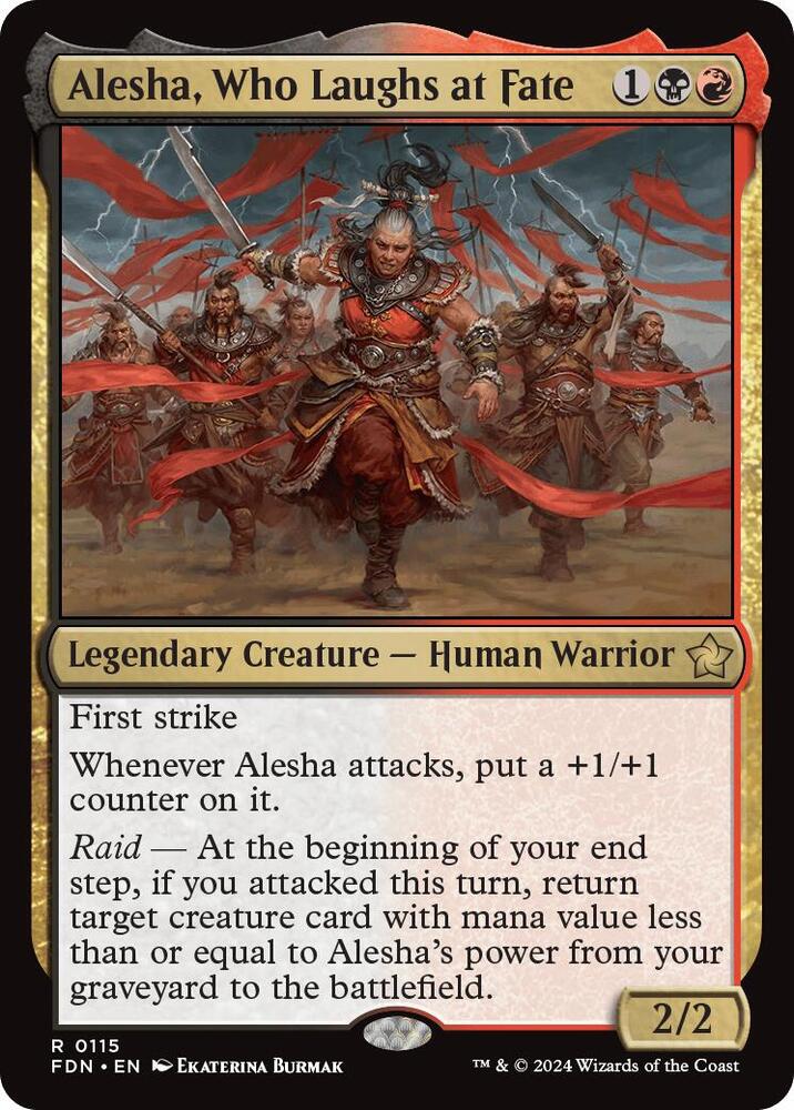 Alesha, Who Laughs at Fate, Foundations 115