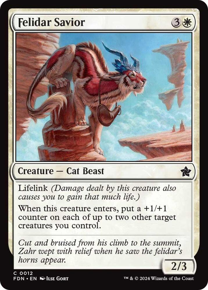 Felidar Savior, Foundations 12
