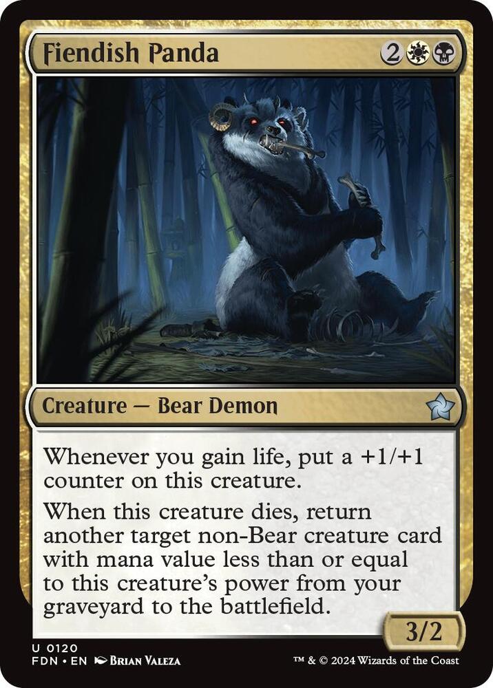 Fiendish Panda, Foundations 120