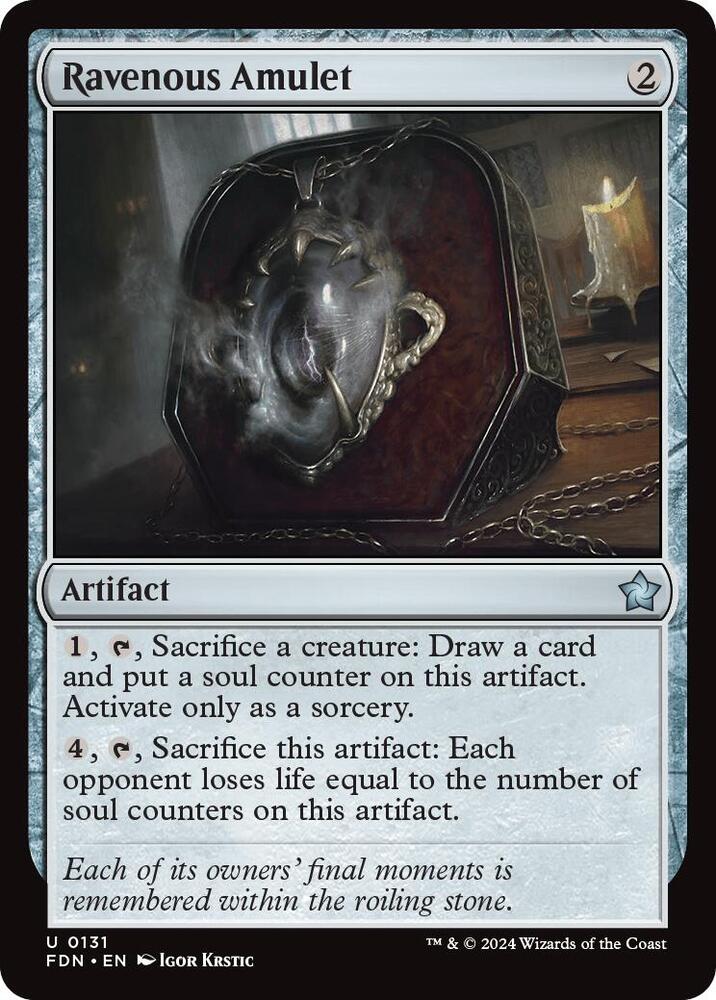 Ravenous Amulet, Foundations 131