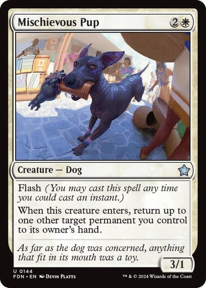 Mischievous Pup, Foundations 144