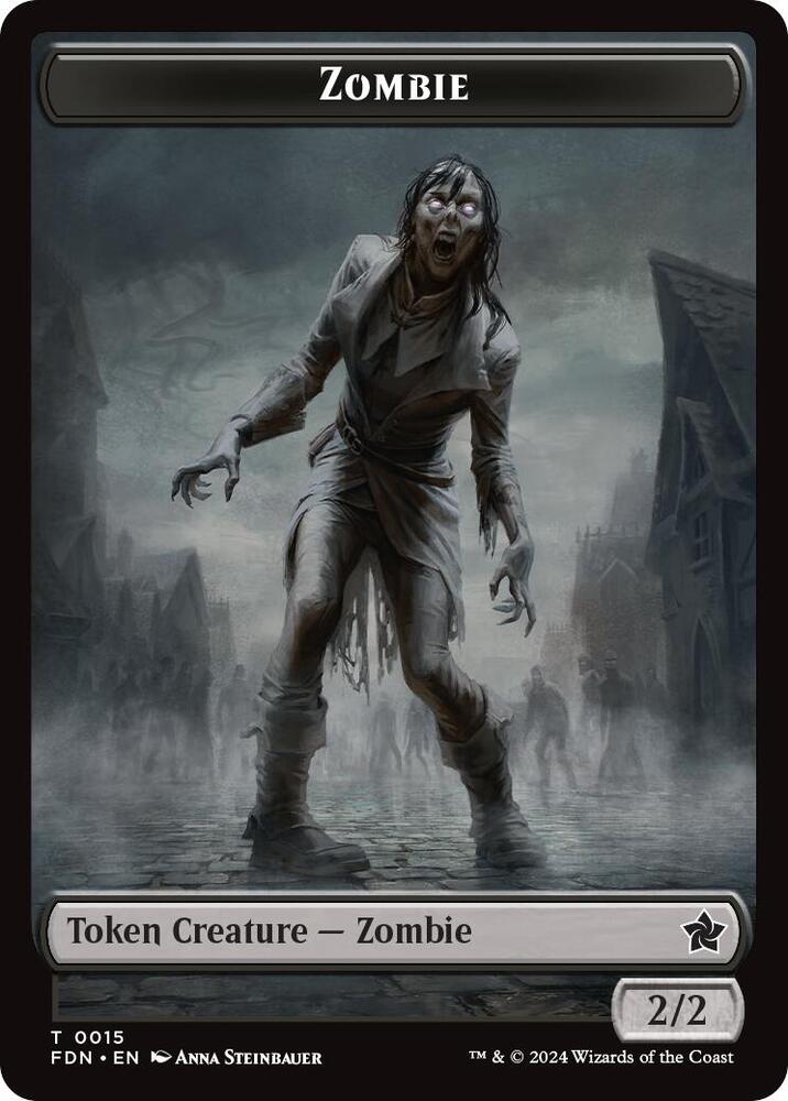 Zombie // Insect Doubled-Sided Token, Foundations 15 // 21