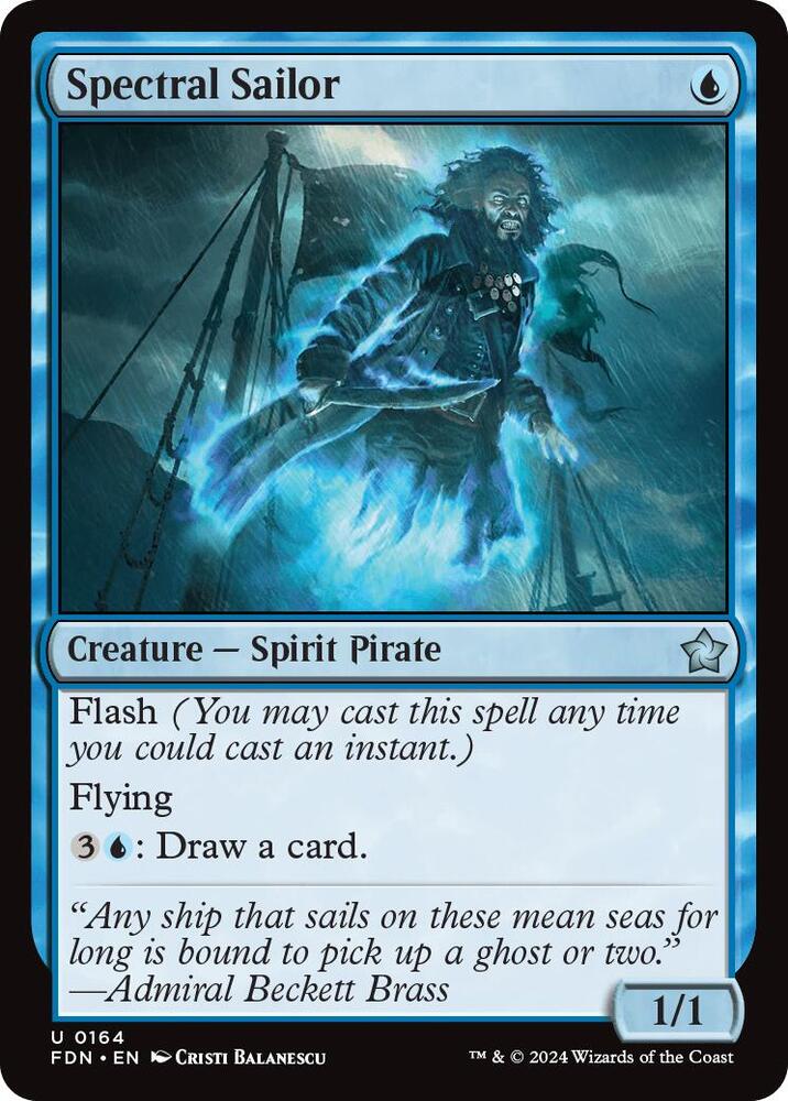 Spectral Sailor (0164), Foundations 164
