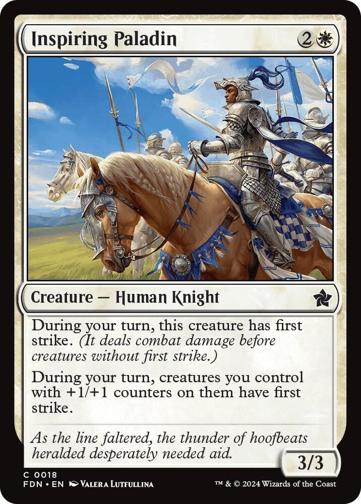 Inspiring Paladin, Foundations 18