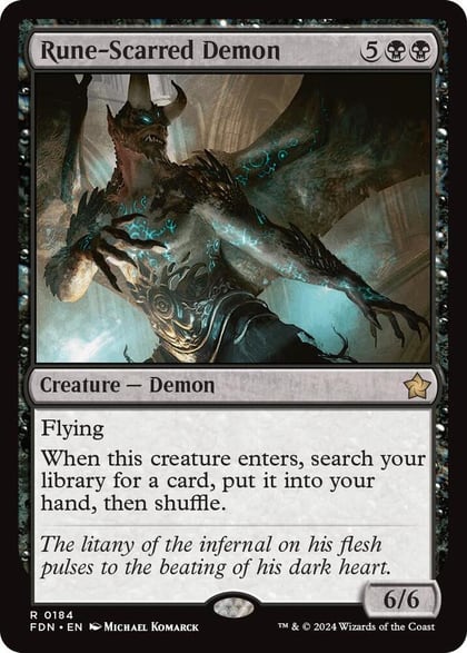 Rune-Scarred Demon, Foundations 184