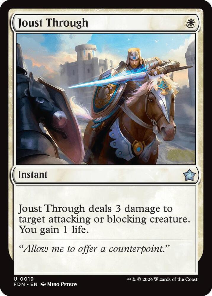 Joust Through, Foundations 19