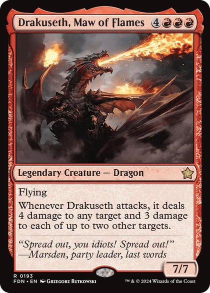 Drakuseth, Maw of Flames (0193), Foundations 193