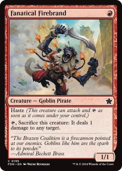 Fanatical Firebrand, Foundations 195
