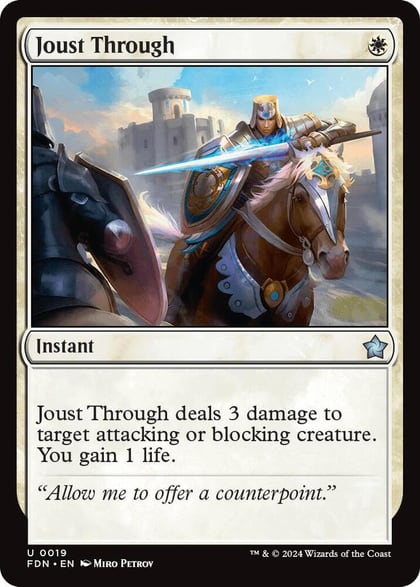 Joust Through, Foundations 19