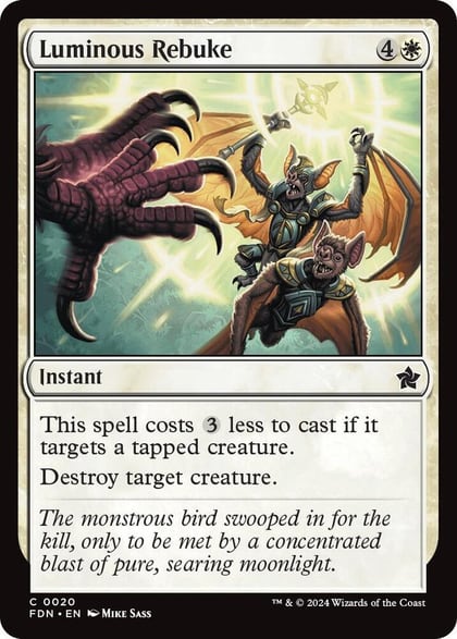 Luminous Rebuke, Foundations 20