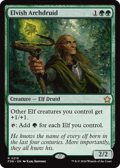 Elvish Archdruid, Foundations 219