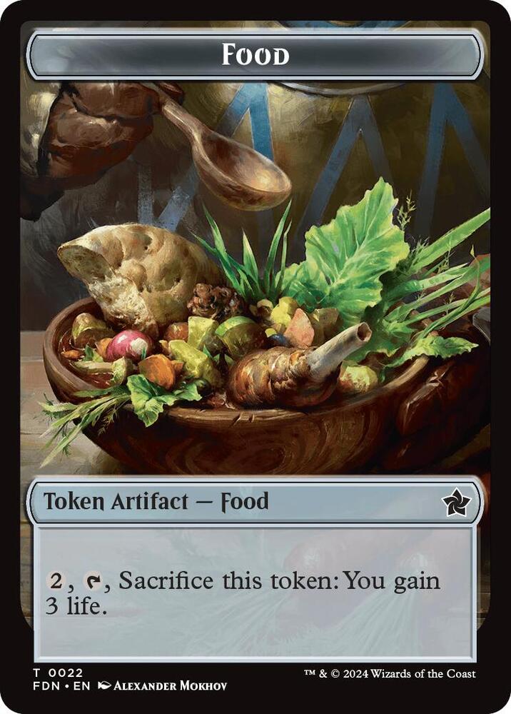 Food // Treasure Double-Sided Token, Foundations 22 // 23