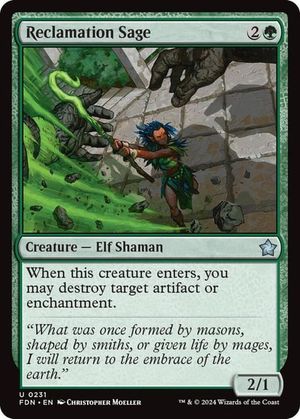 Reclamation Sage, Foundations 231