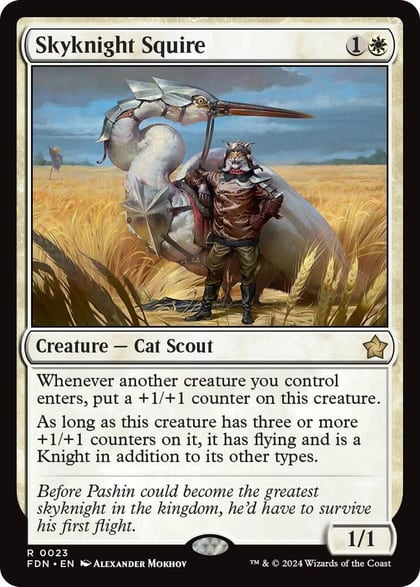 Skyknight Squire, Foundations 23