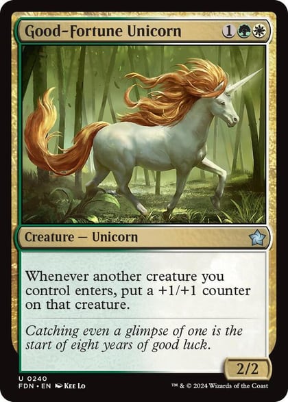Good-Fortune Unicorn, Foundations 240